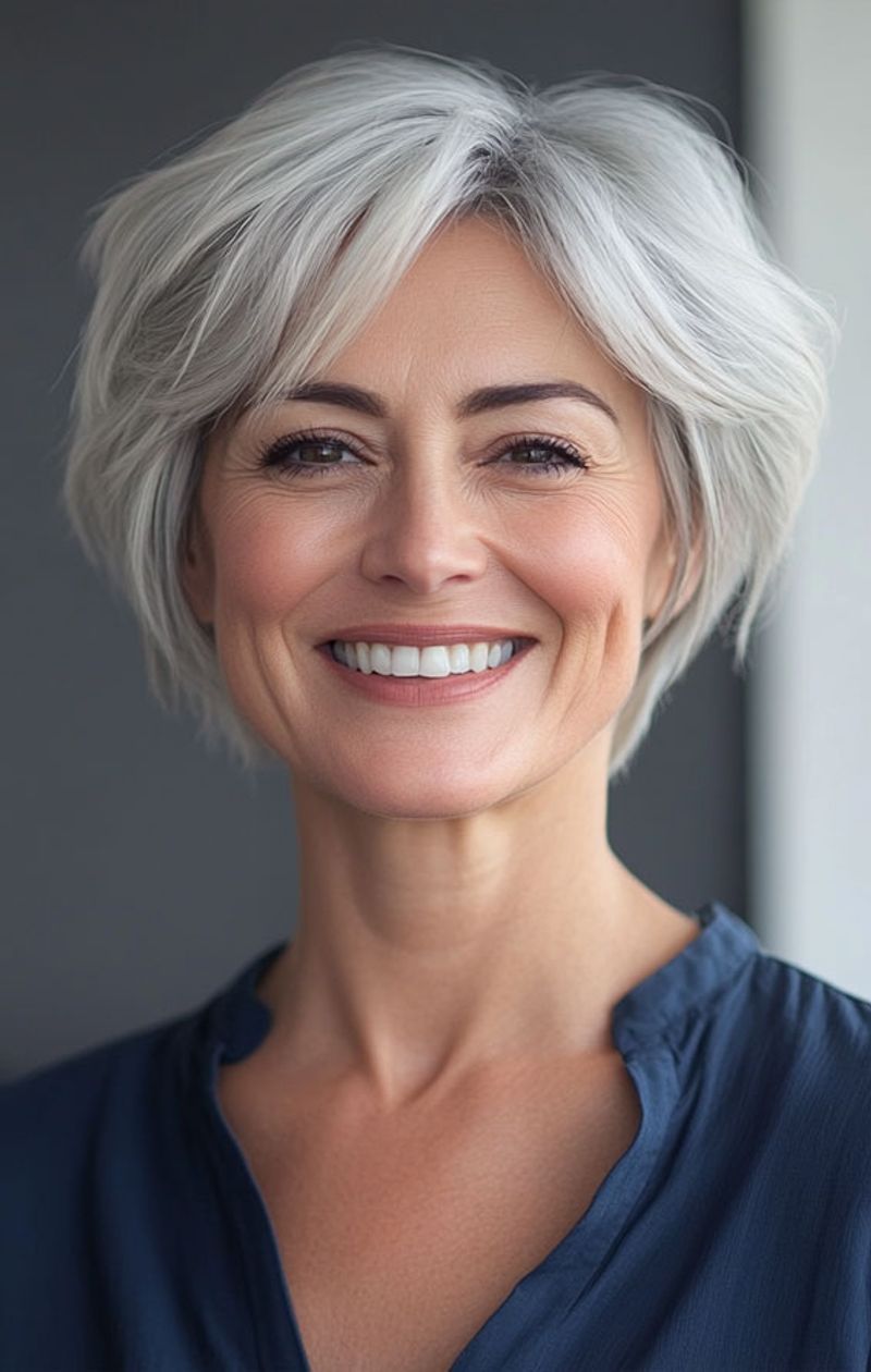 Edgy Platinum Pixie Bob