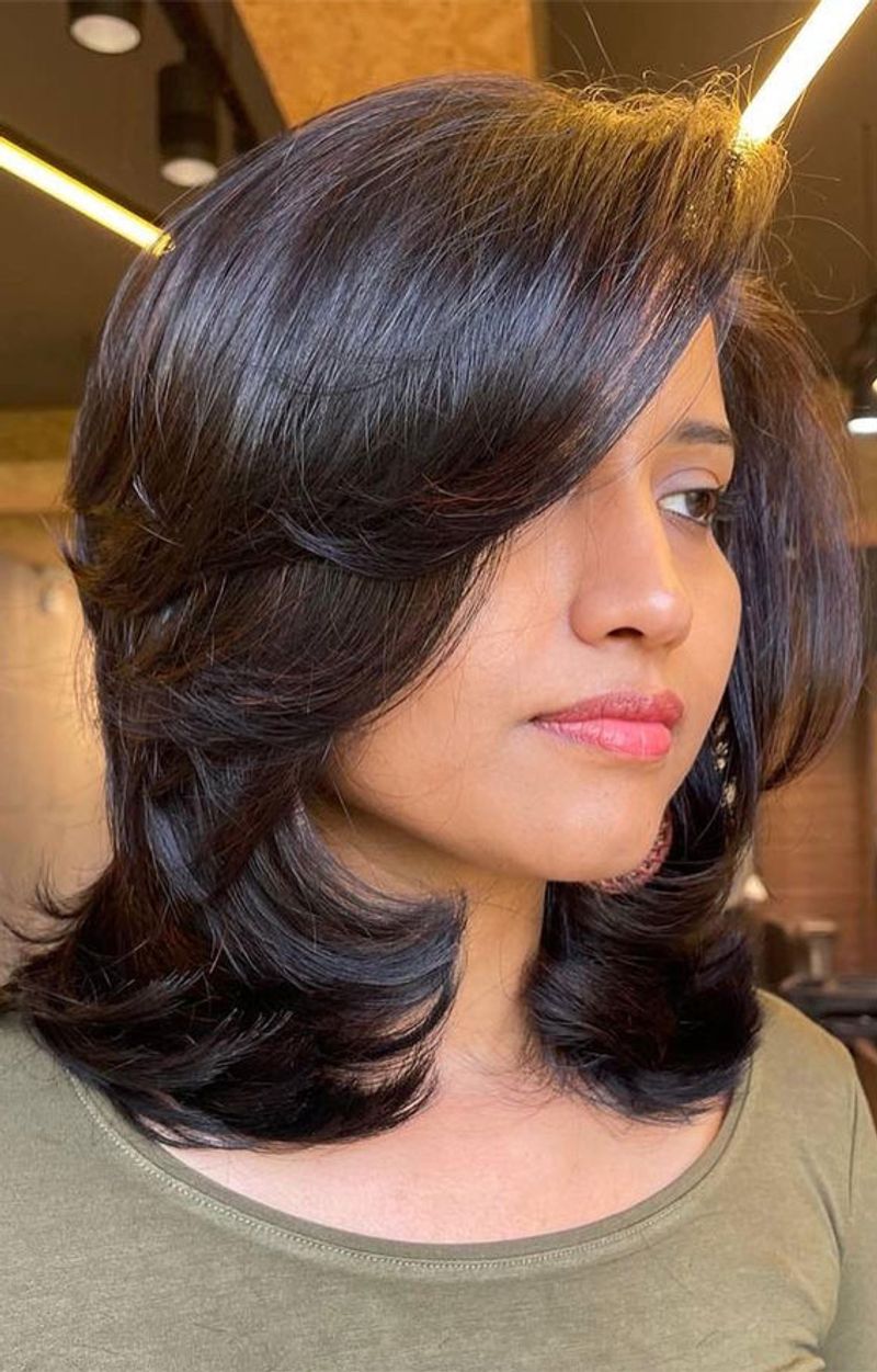 Sophisticated Layered Side-Sweep