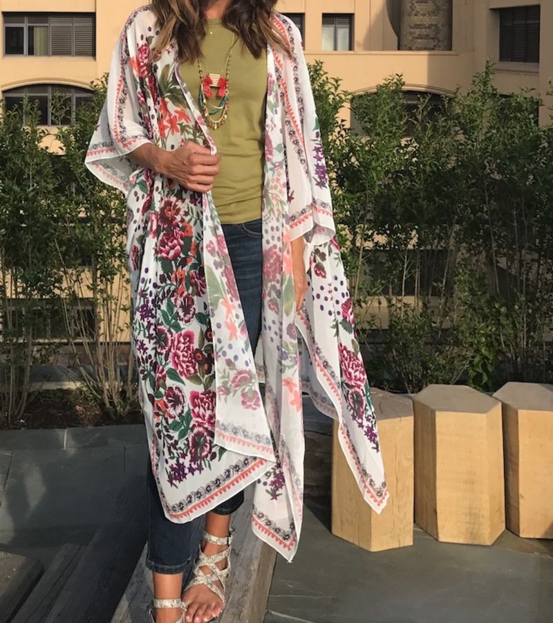 Printed Kimono Drama