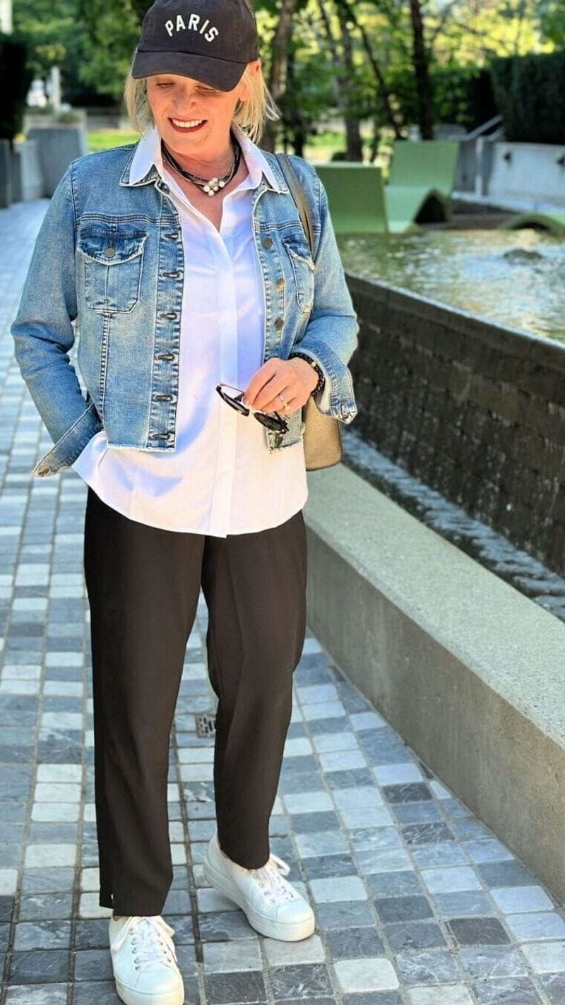 Relaxed Suit with Sneakers