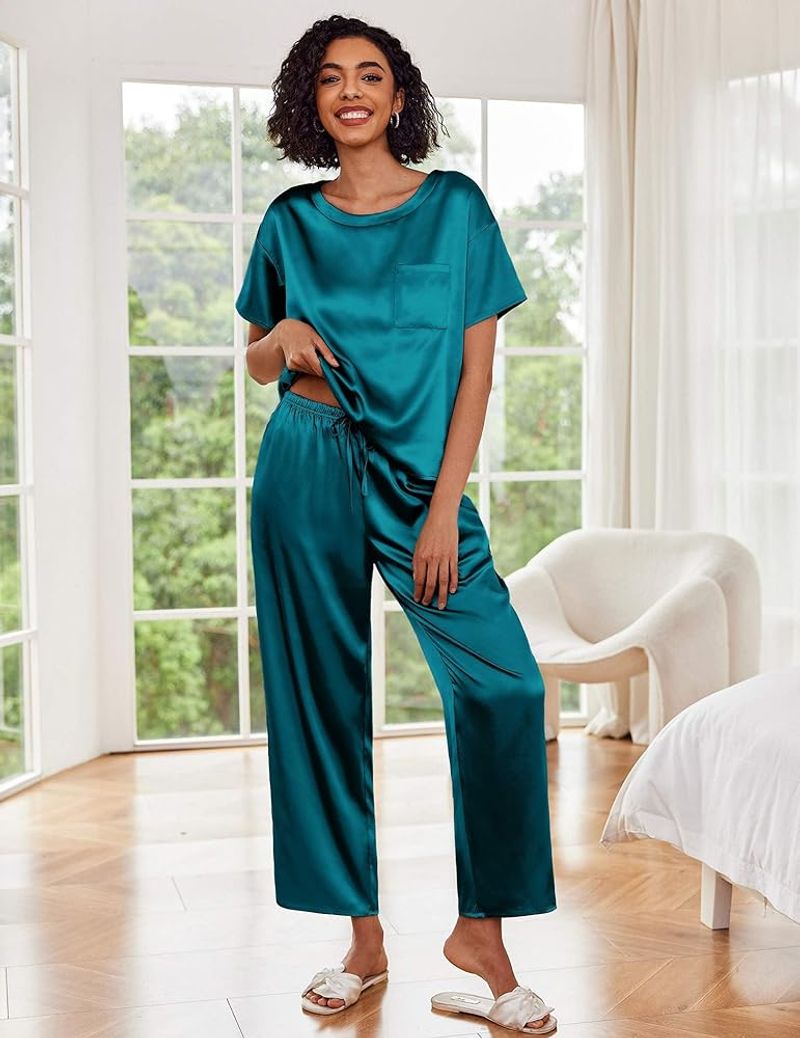 Loose-Fitting Silk Set