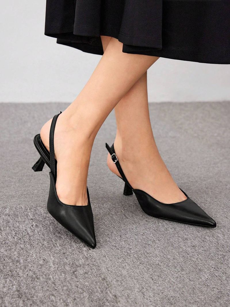 Slingback Kitten Heels