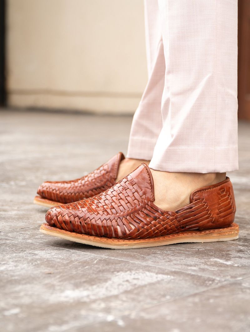 Woven Leather Flats