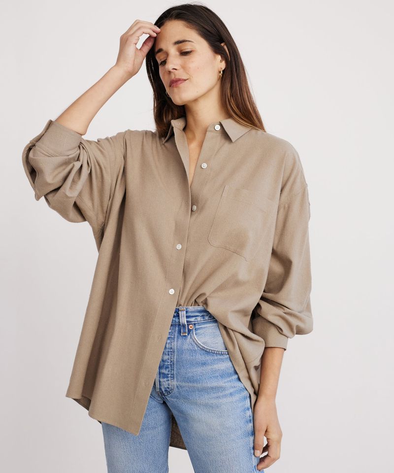 Oversized Button-Down Shirt