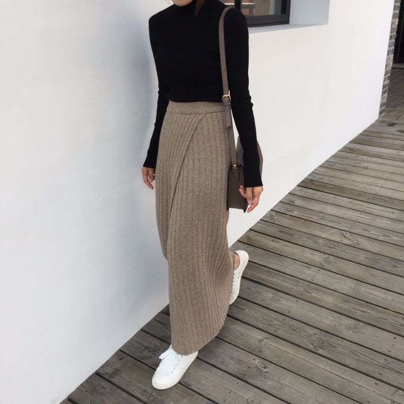 Knitted Maxi Skirt