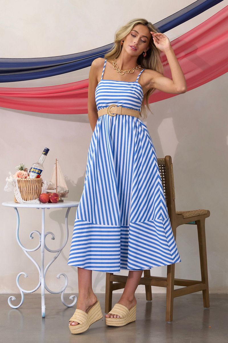 Vertical Striped Sundress