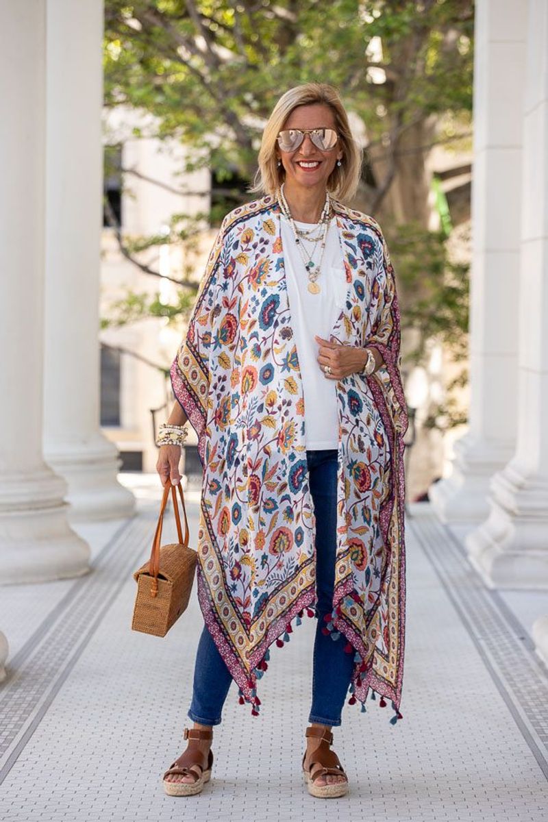 Printed Kimono