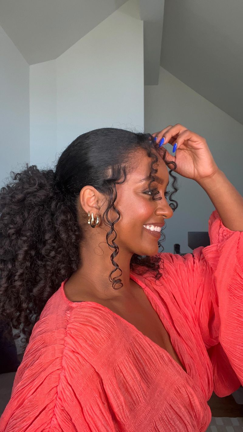 Playful Curly Ponytail