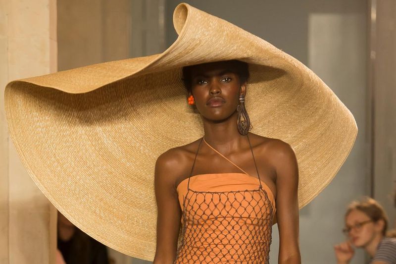 Branded Straw Hats With Enormous Brims