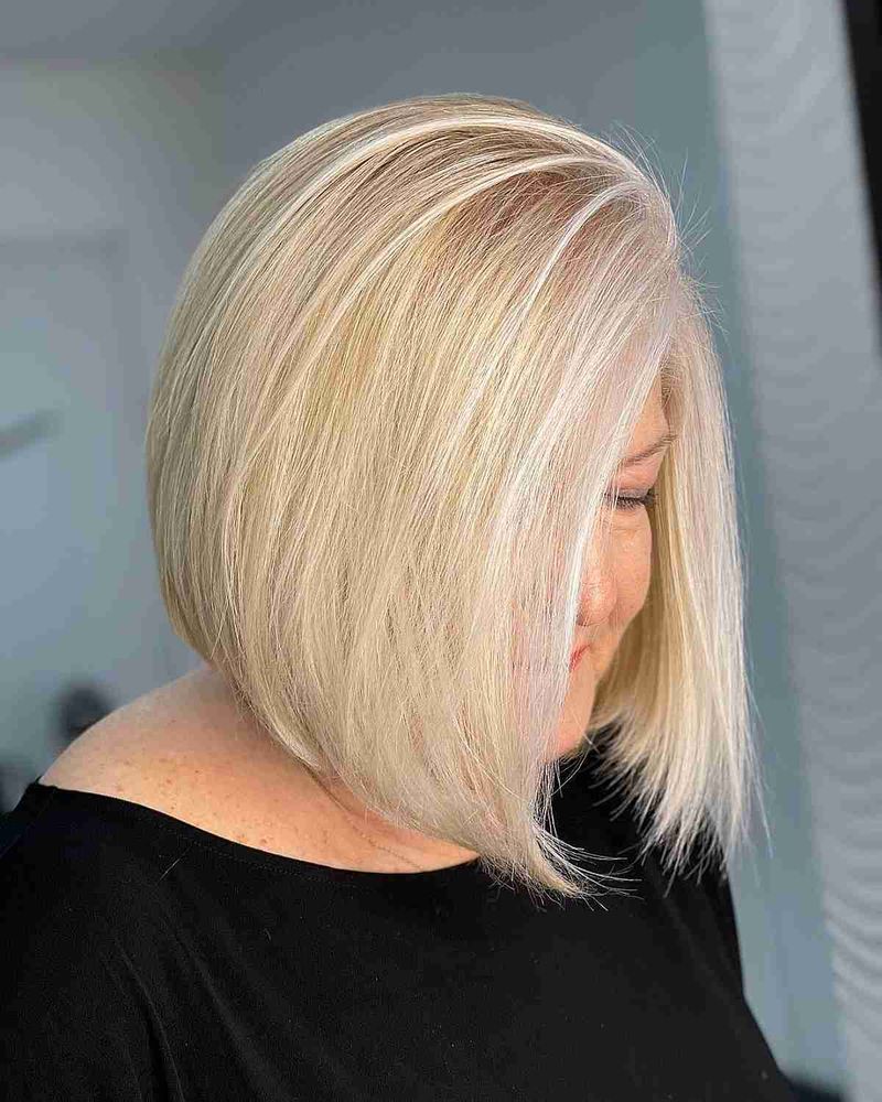 Chin-Length Cut with Invisible Layers