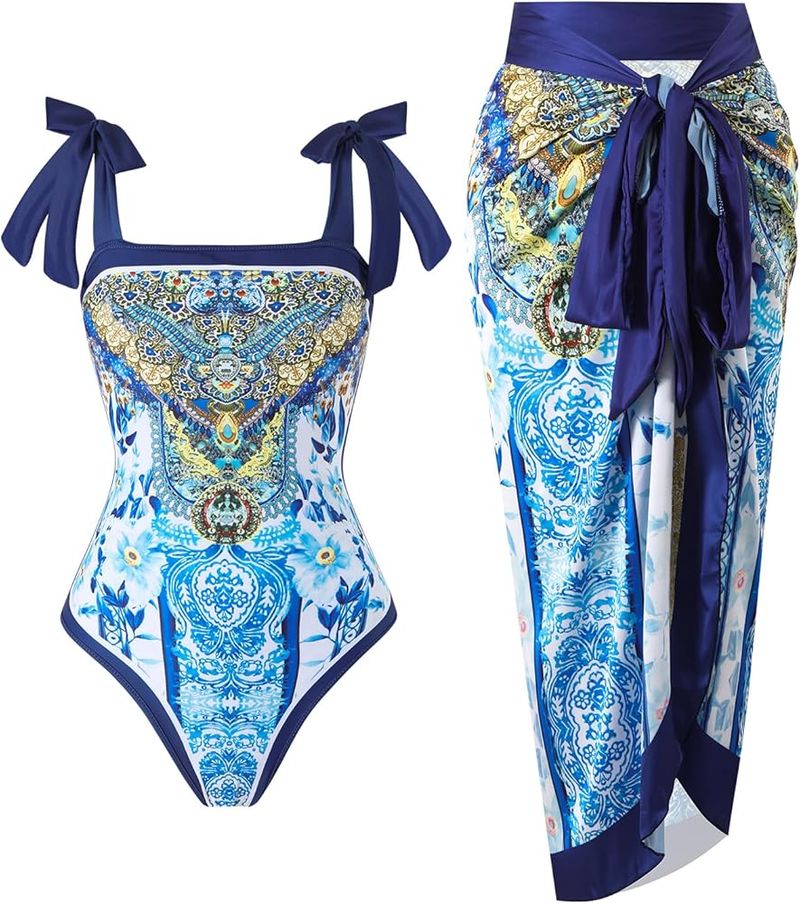 Reversible Swimsuit & Matching Sarong