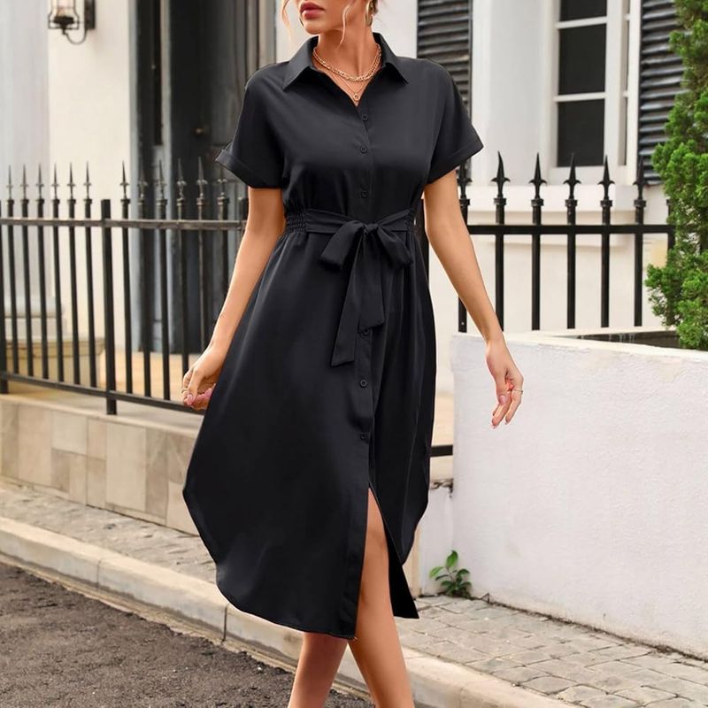 Belted Shirt Dress