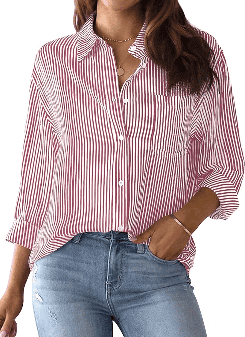 Vertical Striped Blouse
