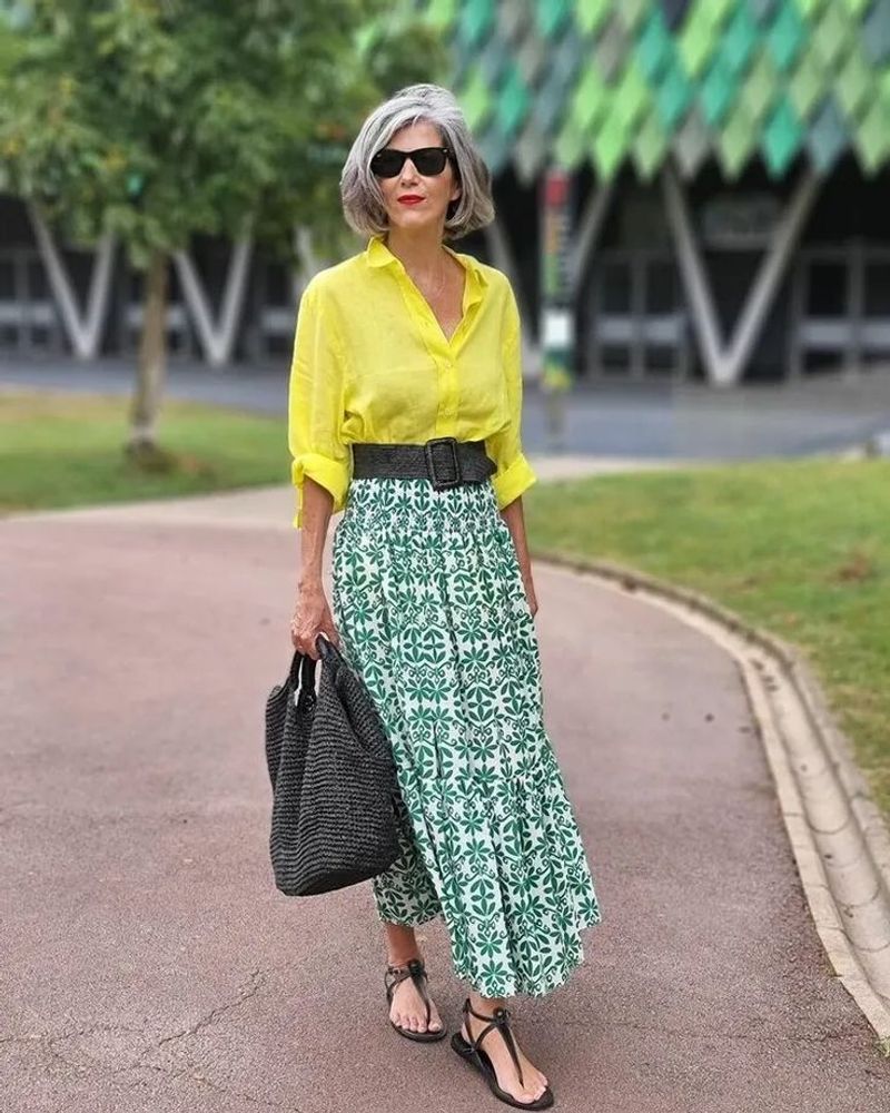 Tiered Maxi Skirt