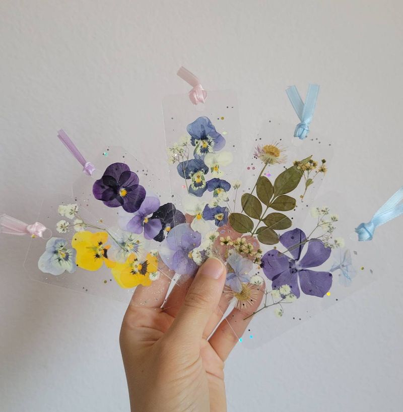 Flower-Pressed Bookmark