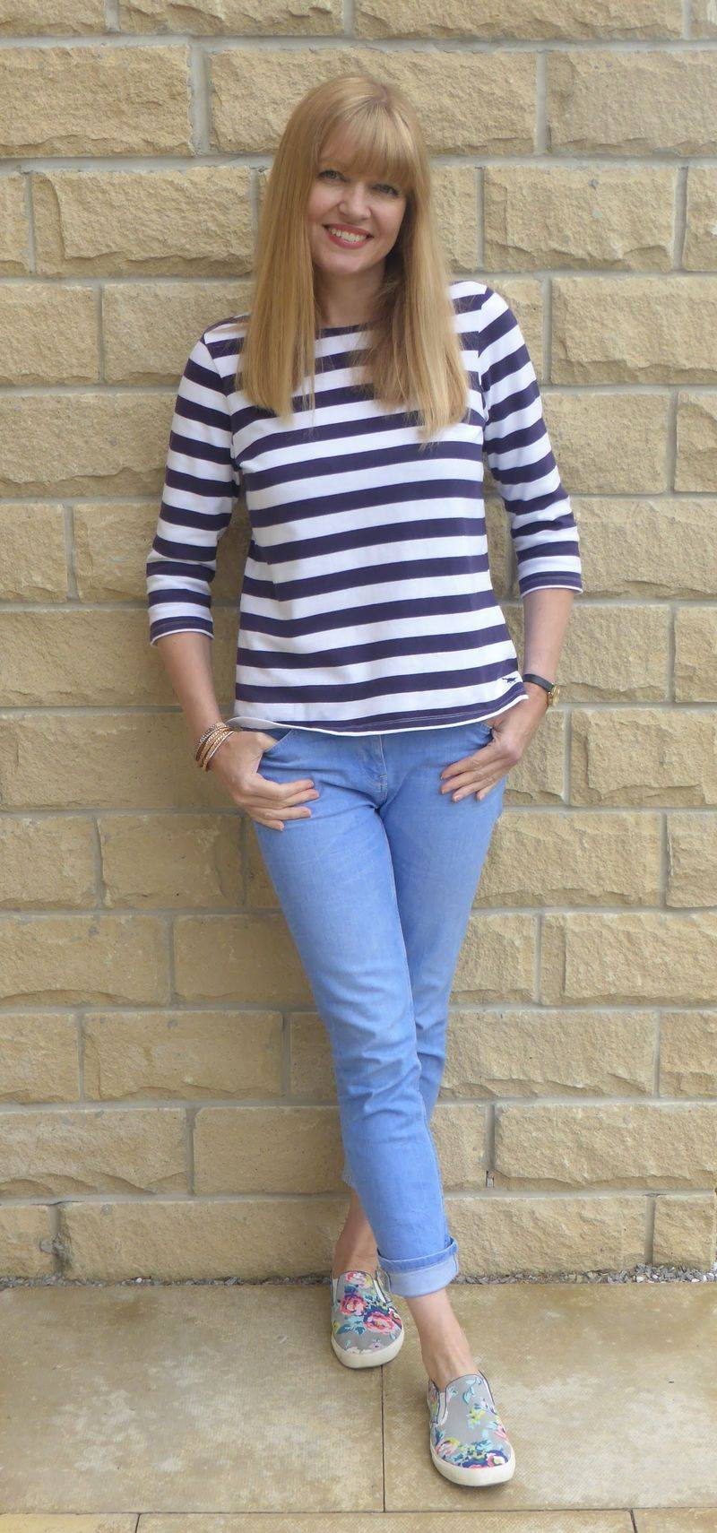Striped Breton Top and Jeans