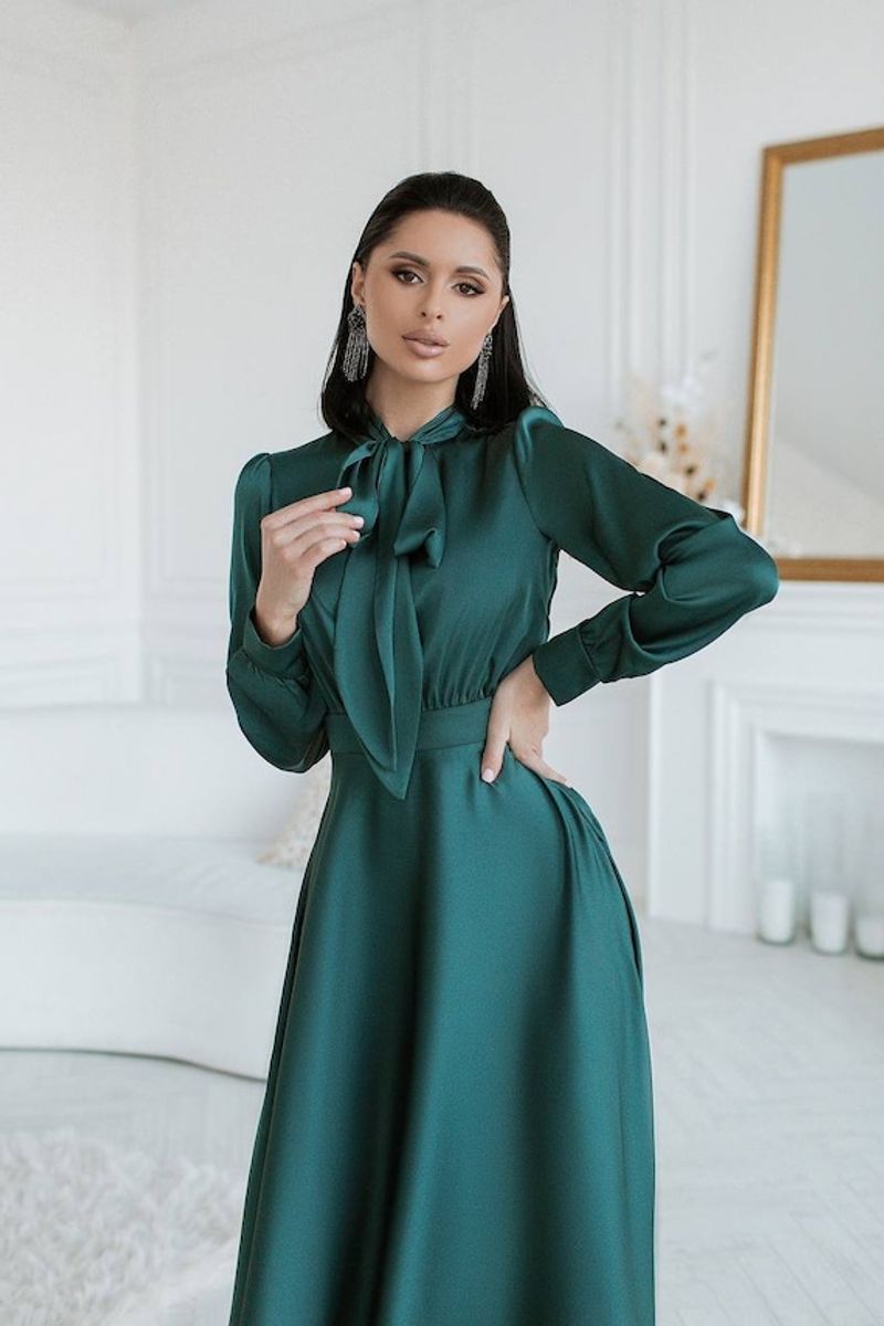 Silk Button-Up Shirt Dress For Special Occasions