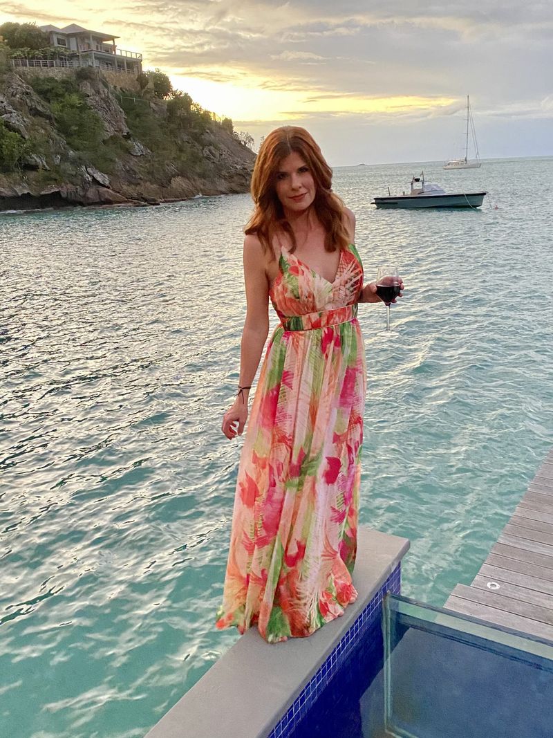 Tropical Print Sundress