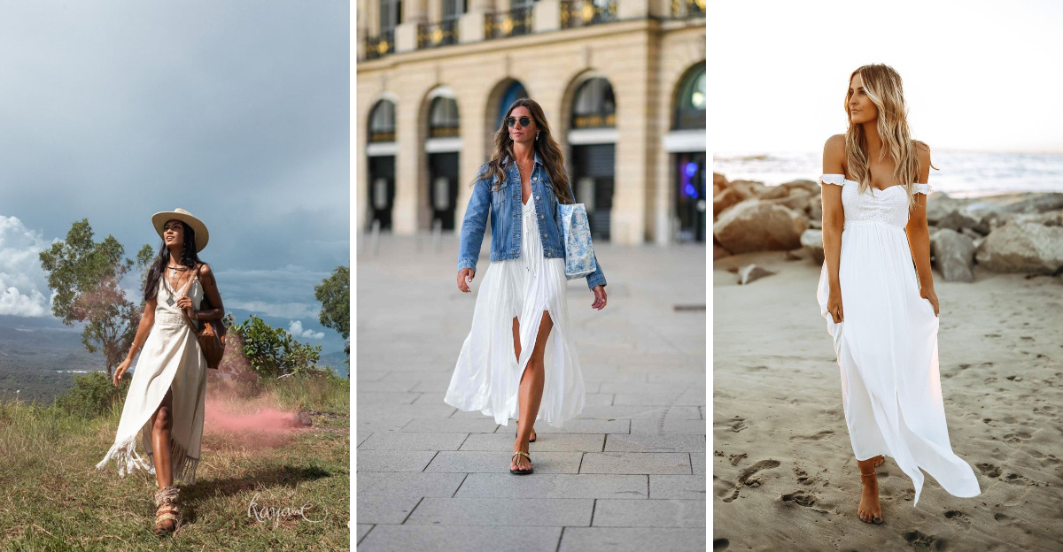 Flowy Dresses and Flat Sandals Are the Perfect Summer Match—Here Are 18 Ways To Style Them