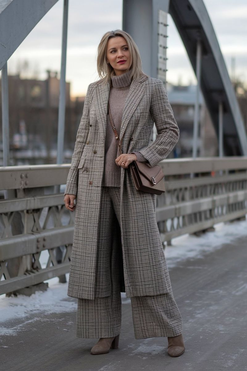 Knit Set with Statement Coat