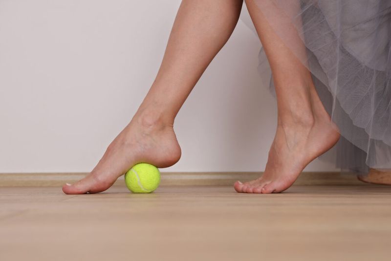 Roll A Tennis Ball Under Your Arch