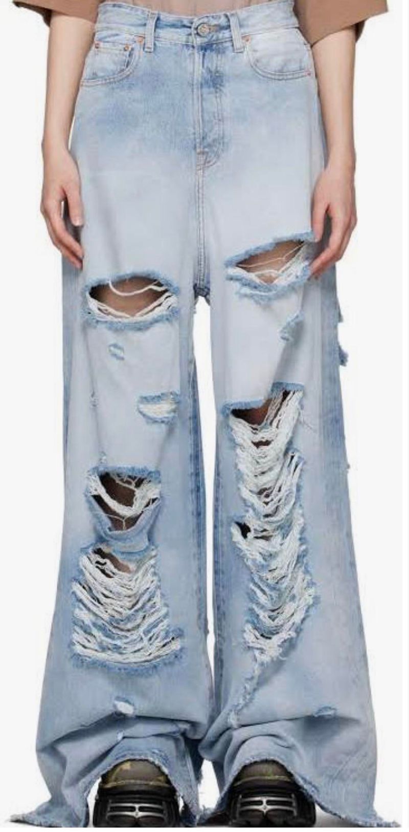 Overly Distressed Denim