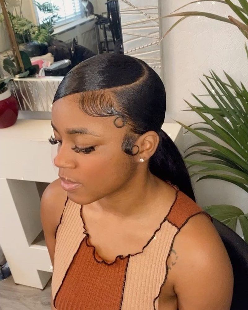 Sleek Side Part with Clips