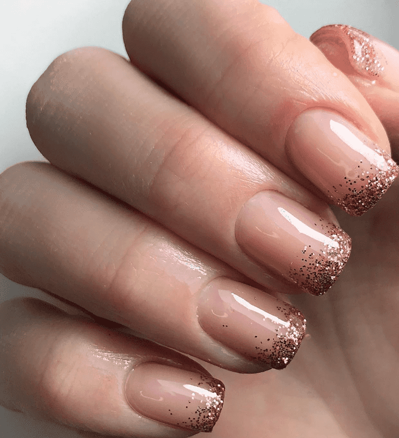 Subtle Glitter Accents