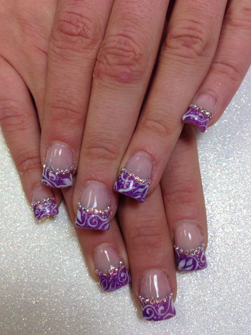Metallic Violet Flames