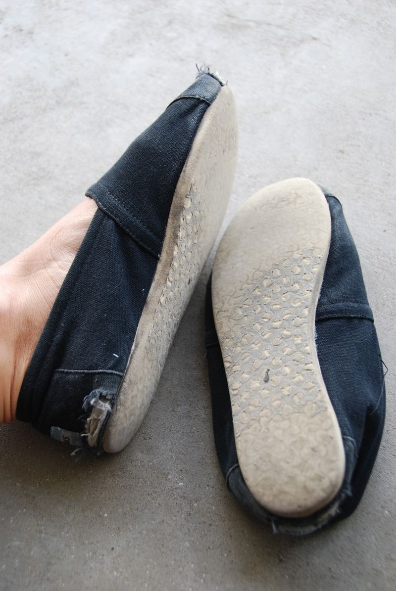 Worn-out Espadrille Flats