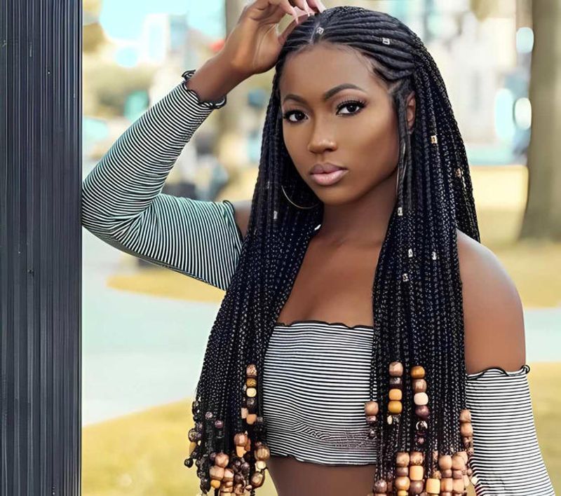 Fulani Braids With Beads