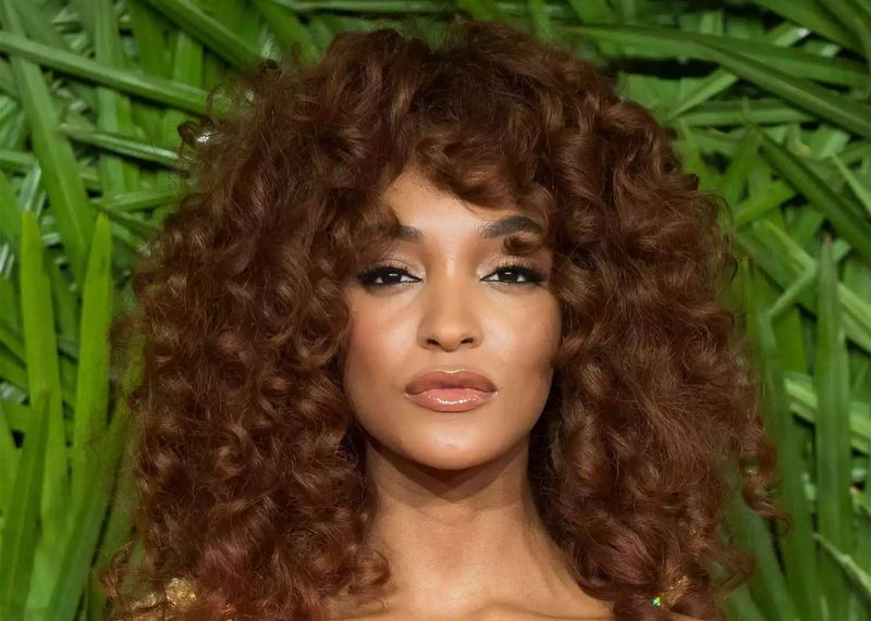 Curly Bangs Embrace Natural Texture