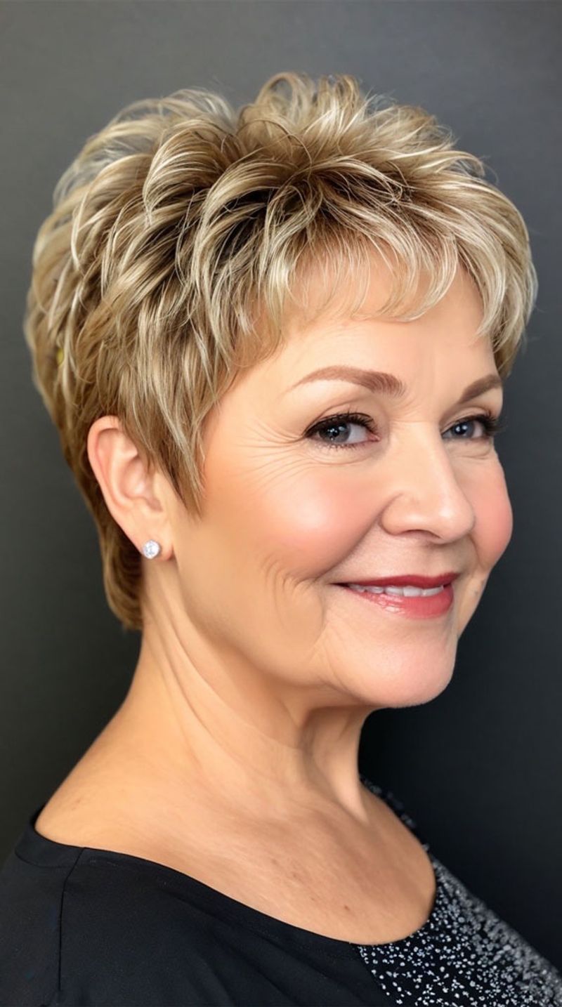 Soft Pixie with Feathered Texture