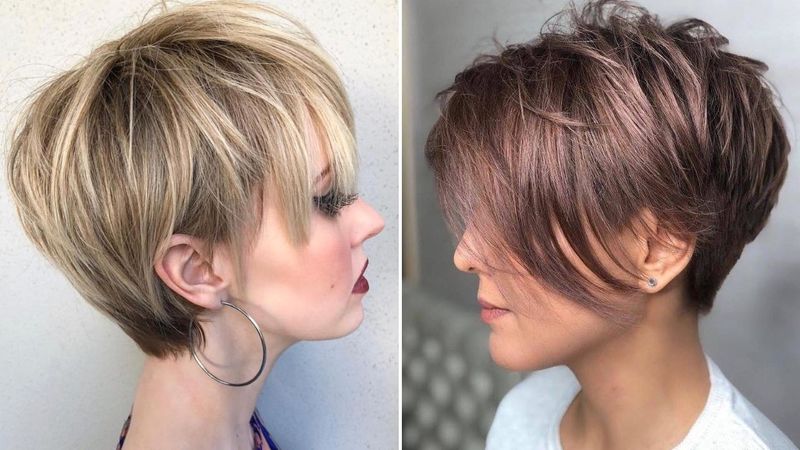 Tousled Pixie with Long Top