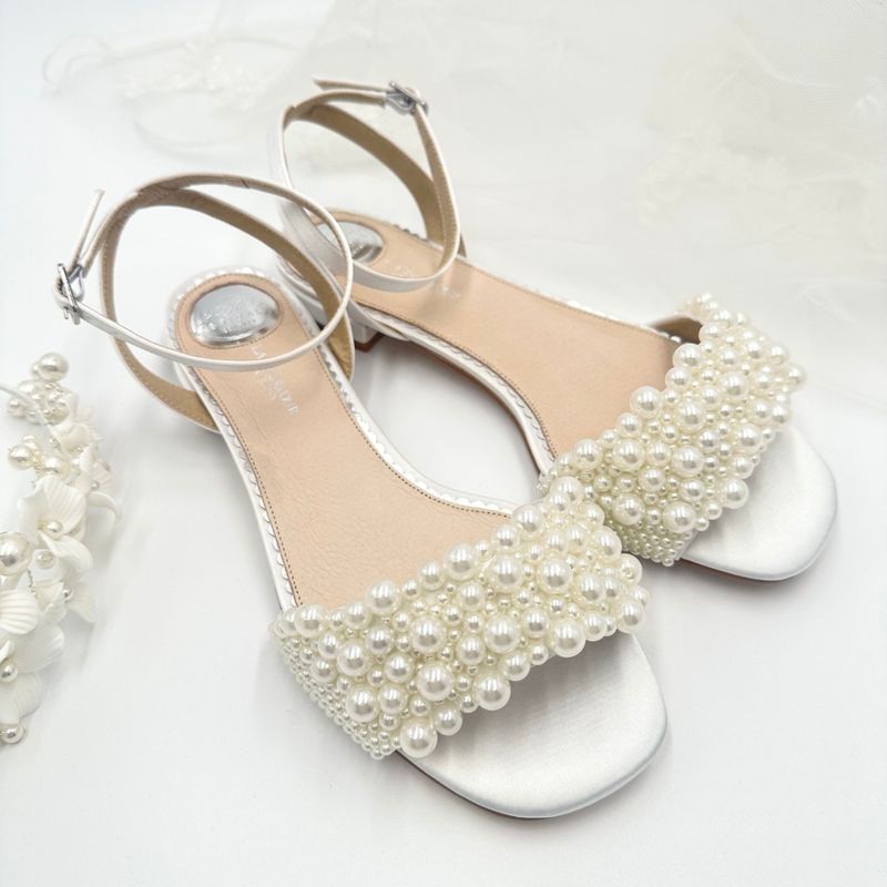 Pearl Embellished Flats