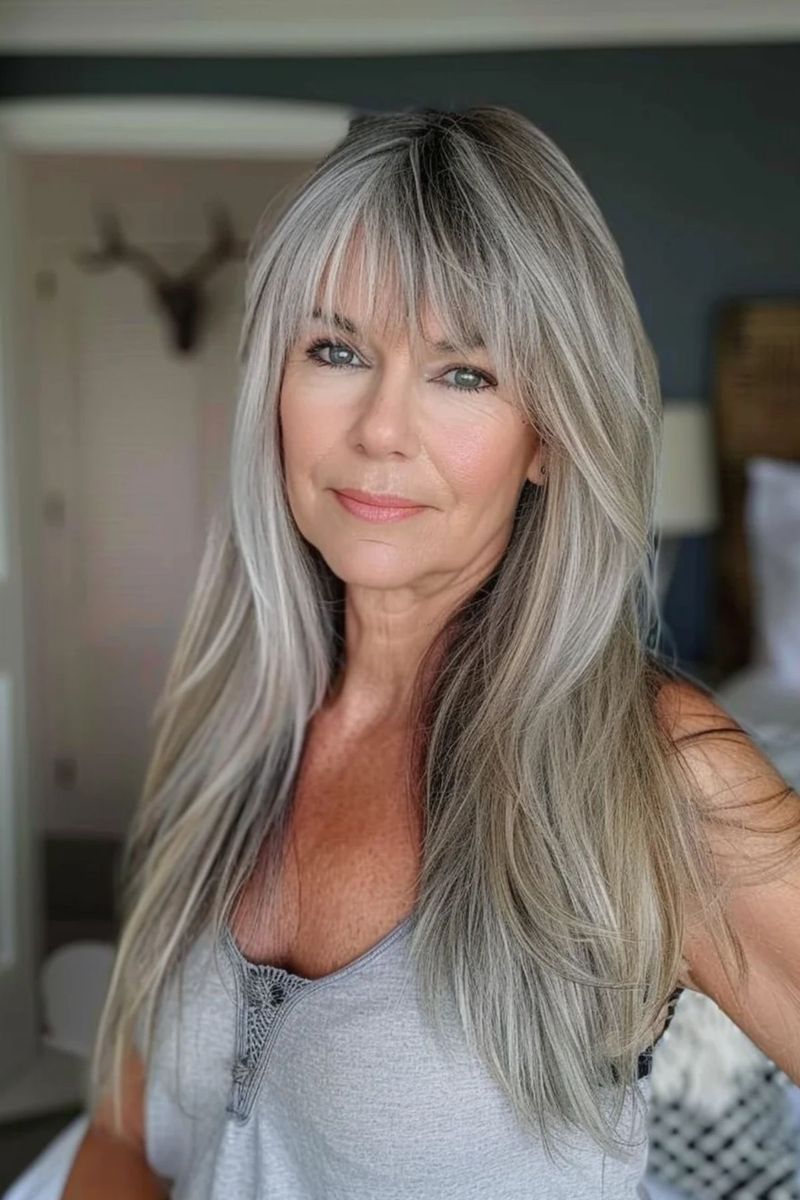 Dove Gray Long Layers