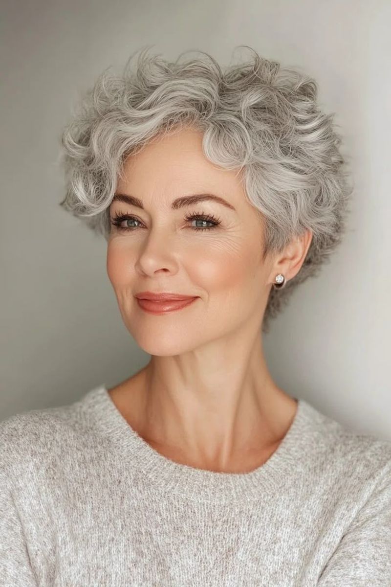 Silver Curly Crop