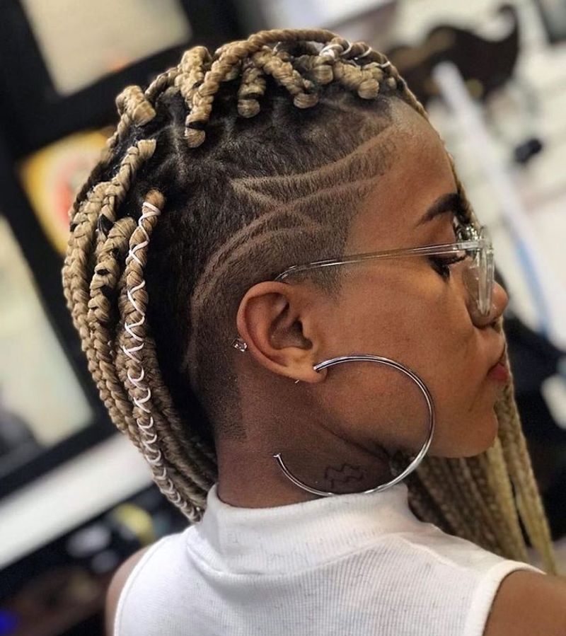 Cornrows with Disconnected Undercut