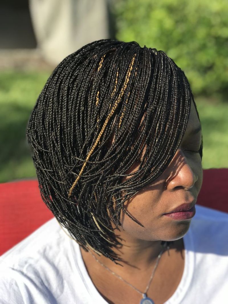 Pixie Cut Micro Braids