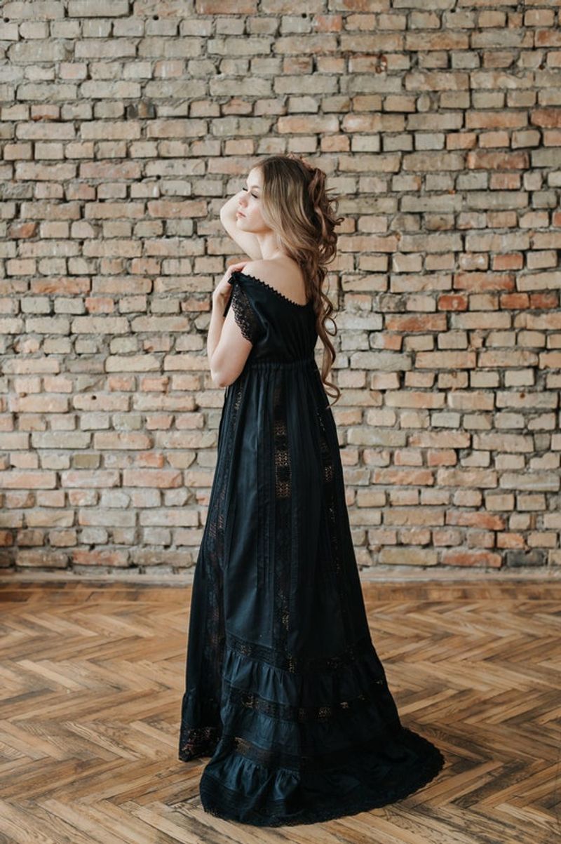 Victorian-Inspired Nightgown Dress