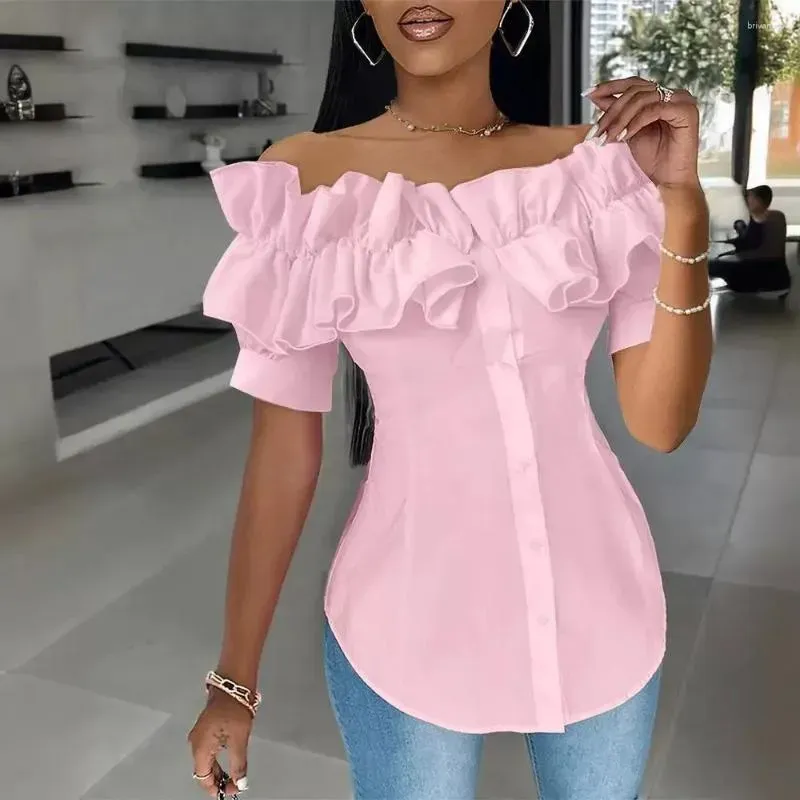 Ruffled Sleeveless Blouses