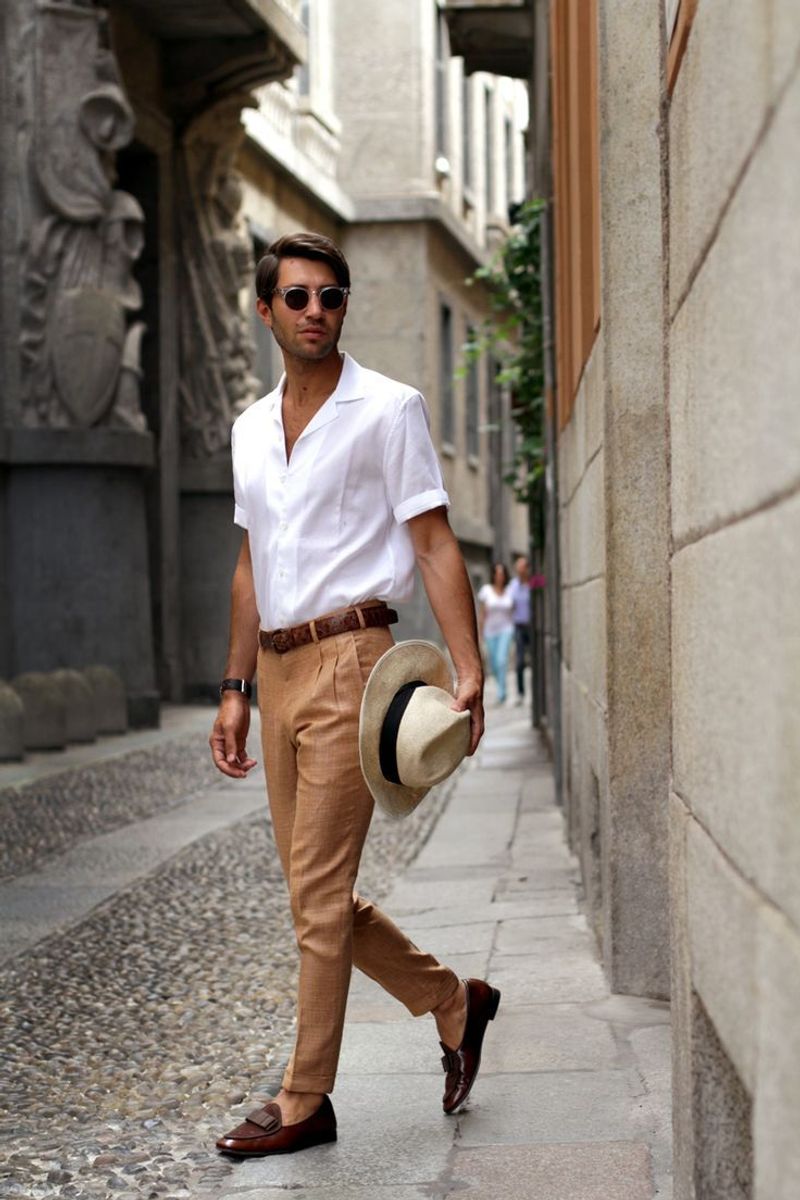 Moccasins with Khakis