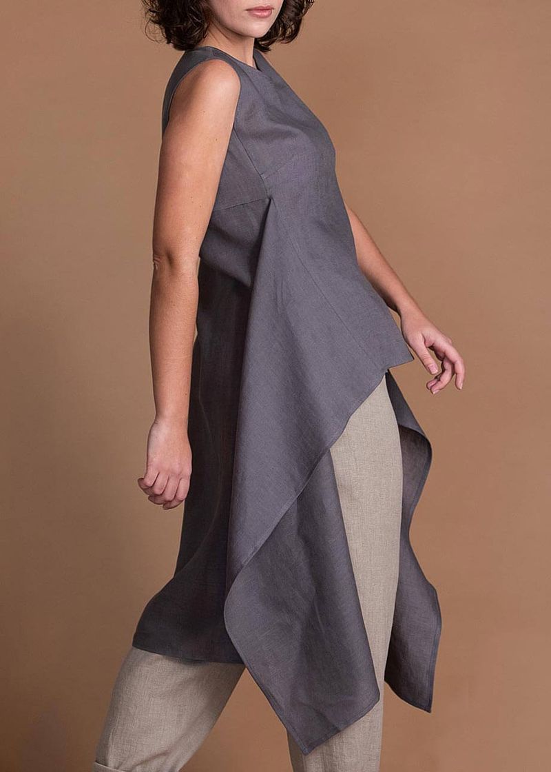Asymmetrical Tunic & Tapered Trousers