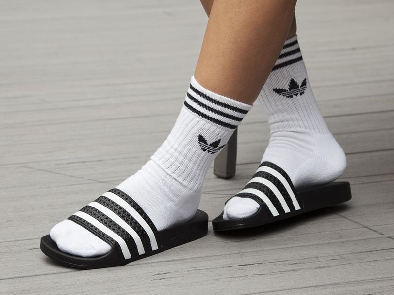 Slides With Socks