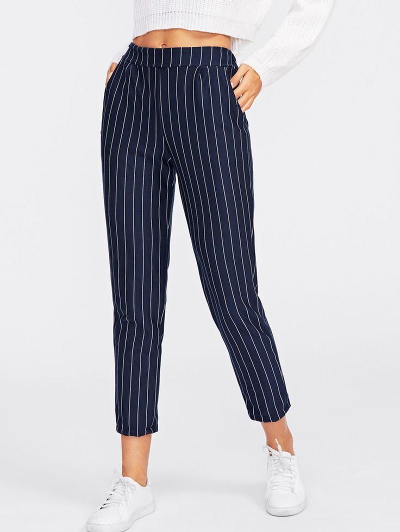 Nautical Striped Capris