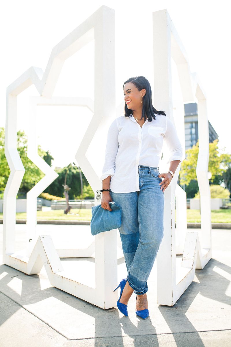 Classic White Button-Down Combo