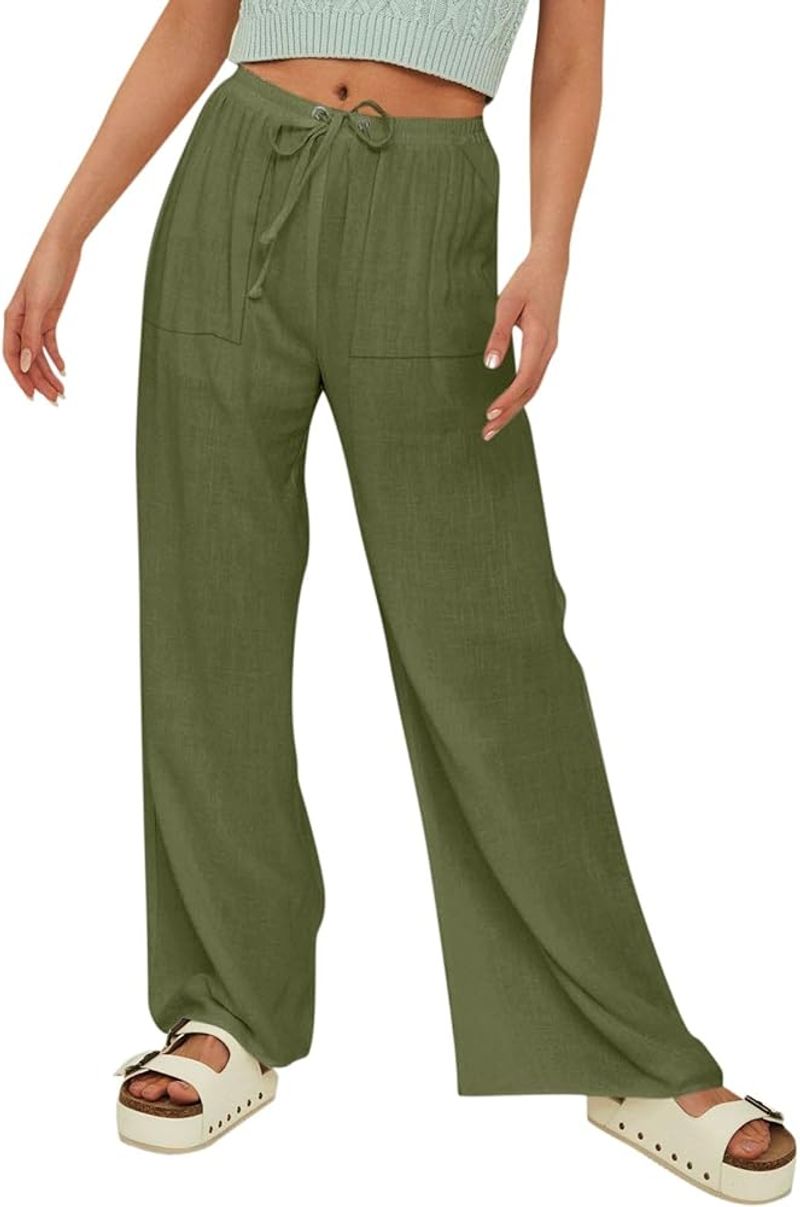 Breezy Linen Palazzo Pants