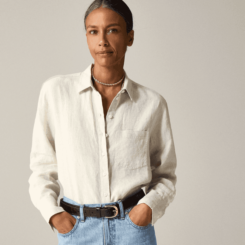 Breezy Linen Button-Down