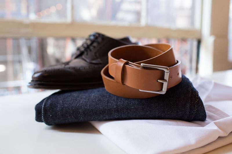 Mismatched Belt and Shoes
