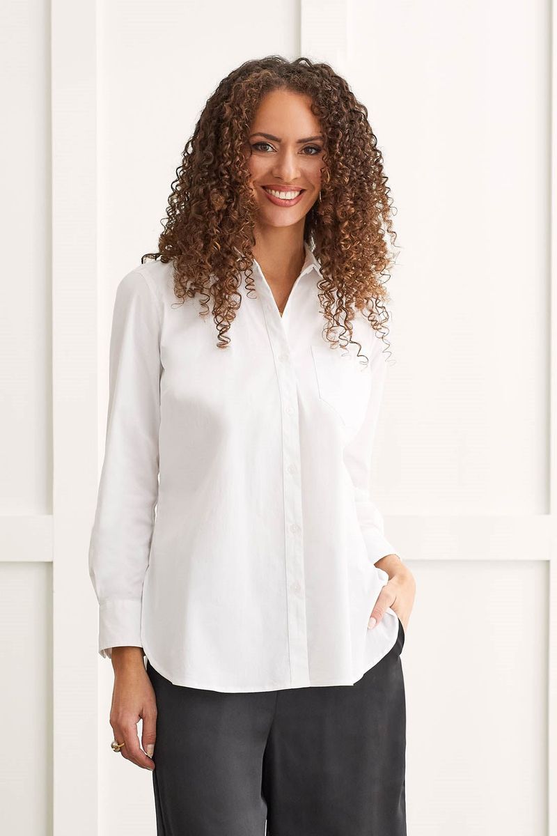 The Perfect White Button-Down Shirt